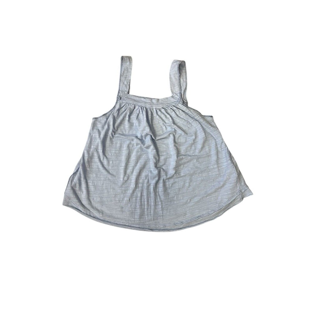 Free People FP Blouse Womens‎ Sz Small Baby Blue Tank Top Flowy Bohemian Shirt